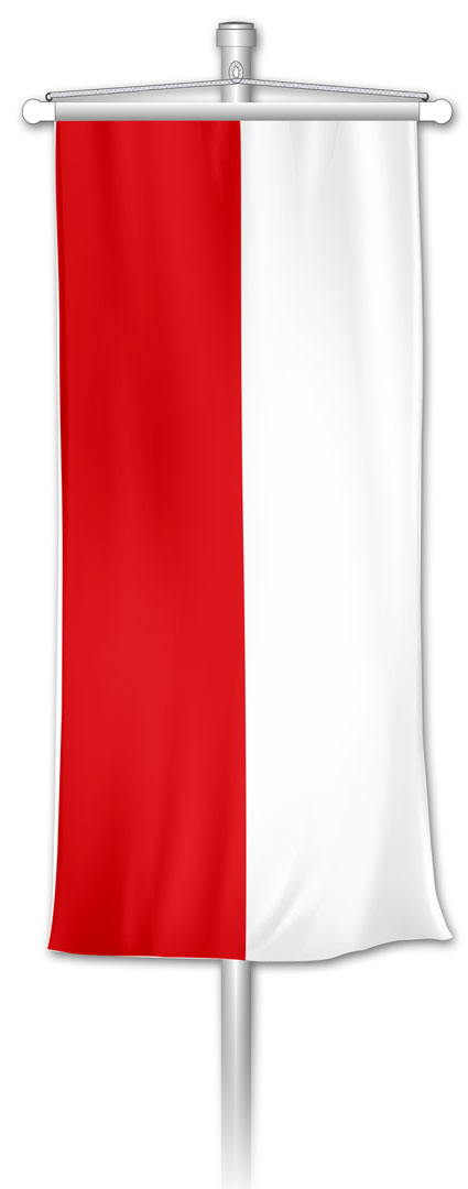 Bannerfahne Rot-Weiß