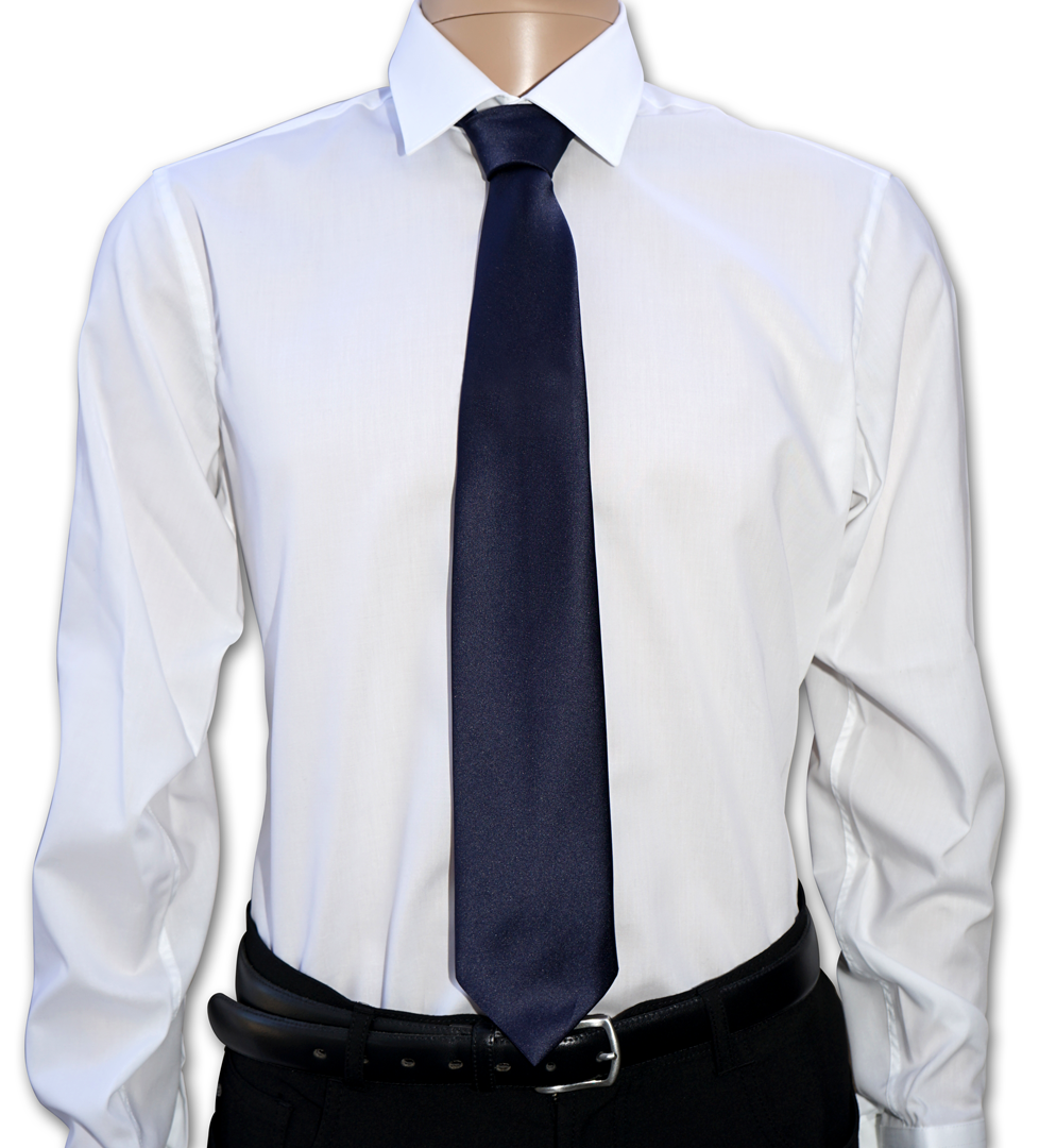 dunkelblaue Krawatte aus Polyester