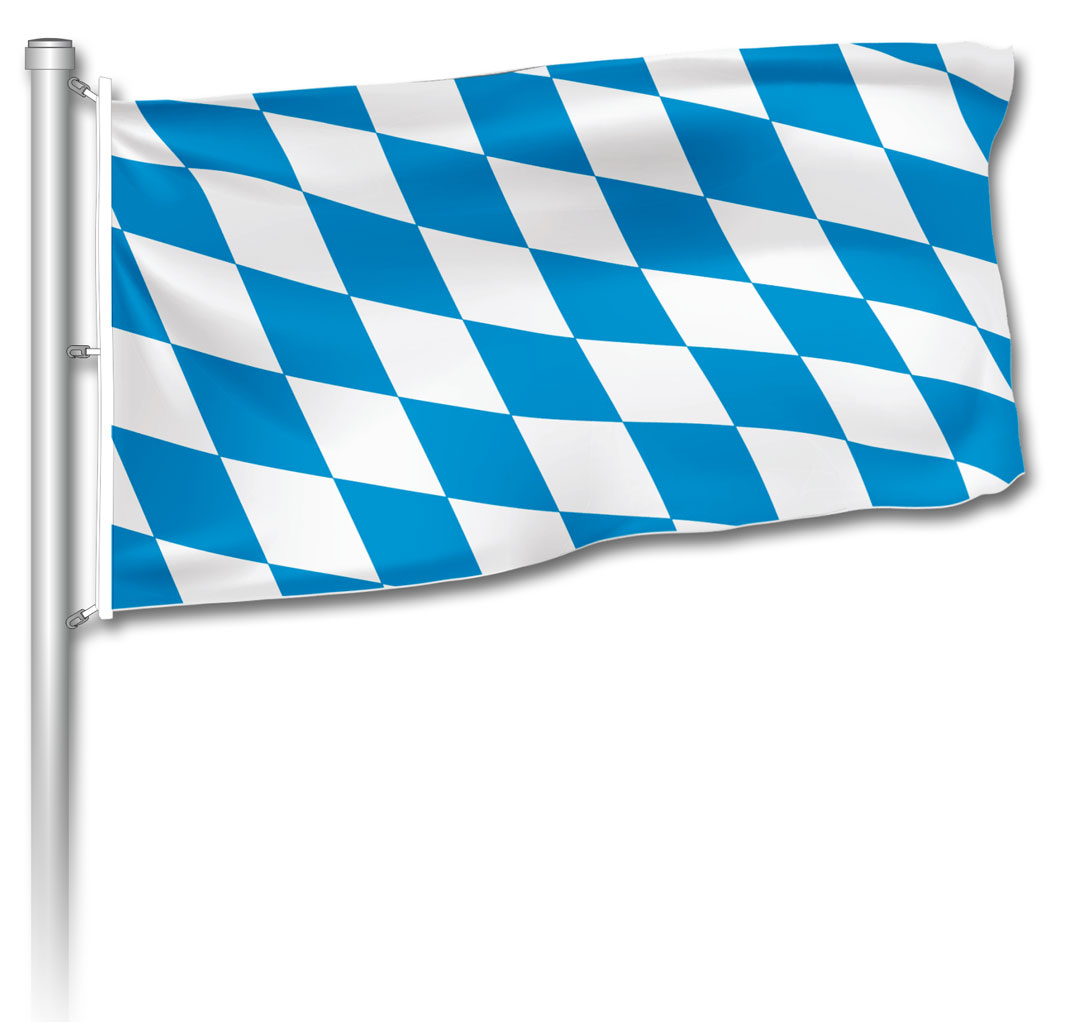 Flagge - bayerische Raute